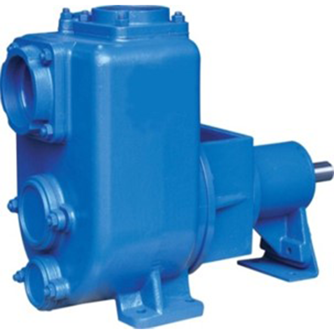 Self priming sewage pump